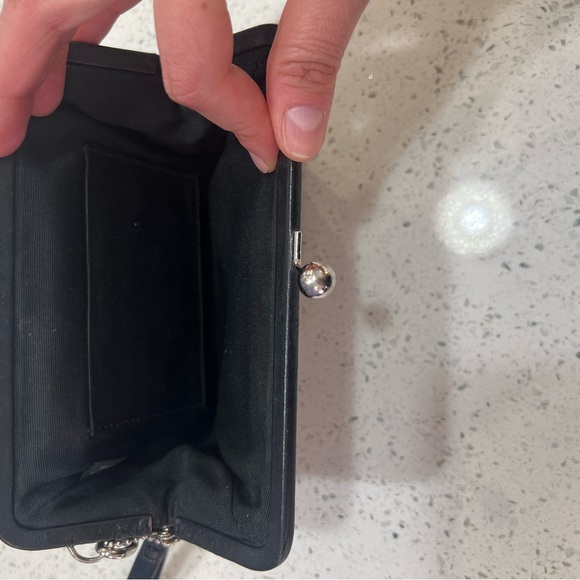 Authentic Coach Vintage SoHo Kiss lock wristlet Black - Picture 5 of 11